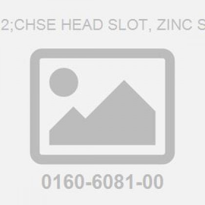 M 6X 12;Chse Head Slot, Zinc Screw